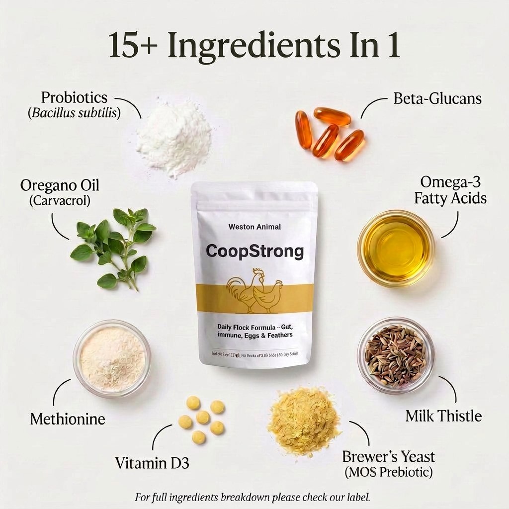 CoopStrong | All-in-One Flock Supplement for Backyard Chickens
