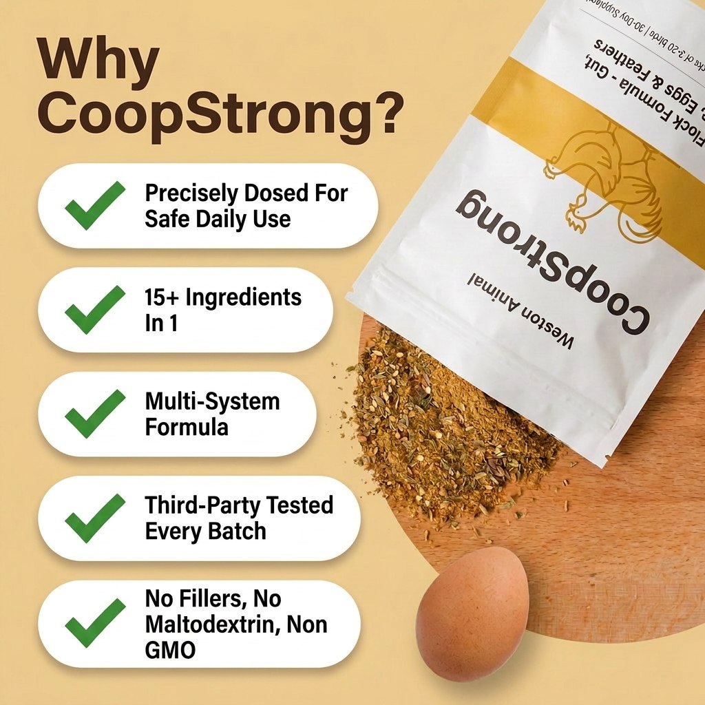 CoopStrong | All-in-One Flock Supplement for Backyard Chickens