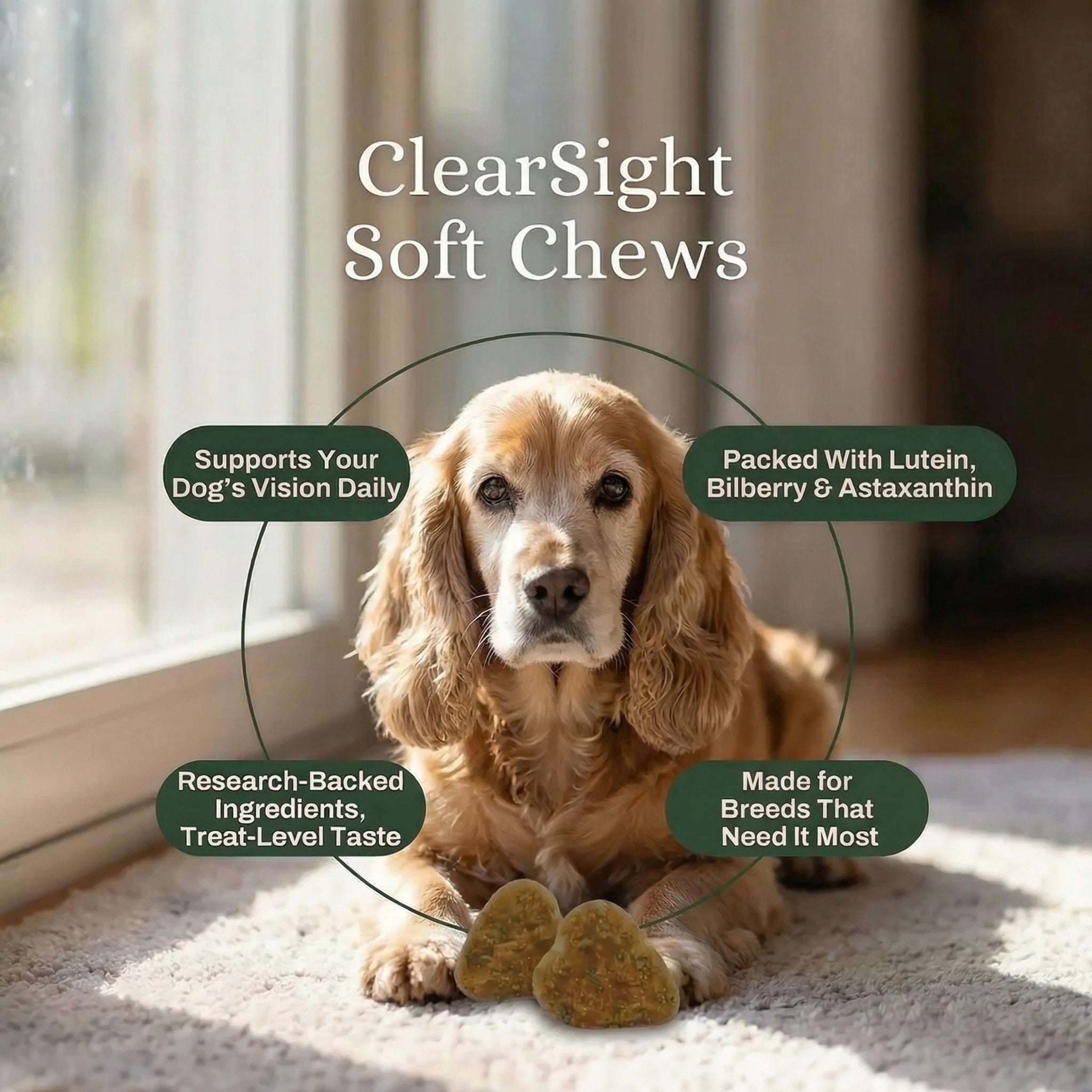 Daily Vision Support for Senior Dogs